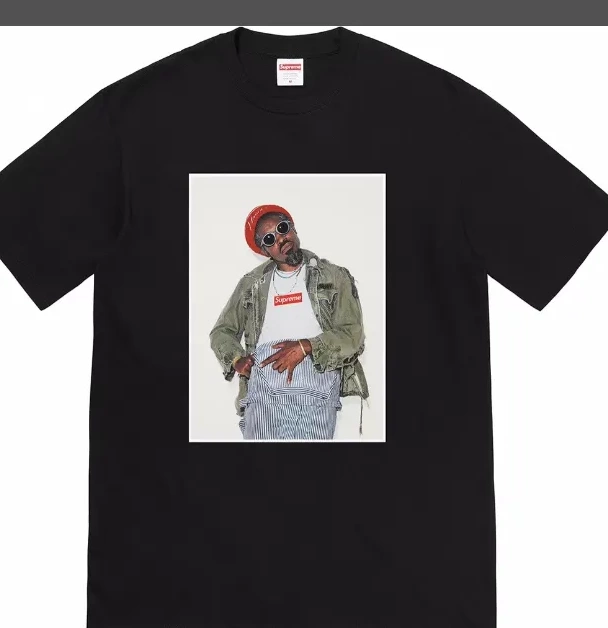 L Tee Person Andr XL Short é Photo Black and S M Benjamin sleeved T-shirt Andr White é 22FW 0706